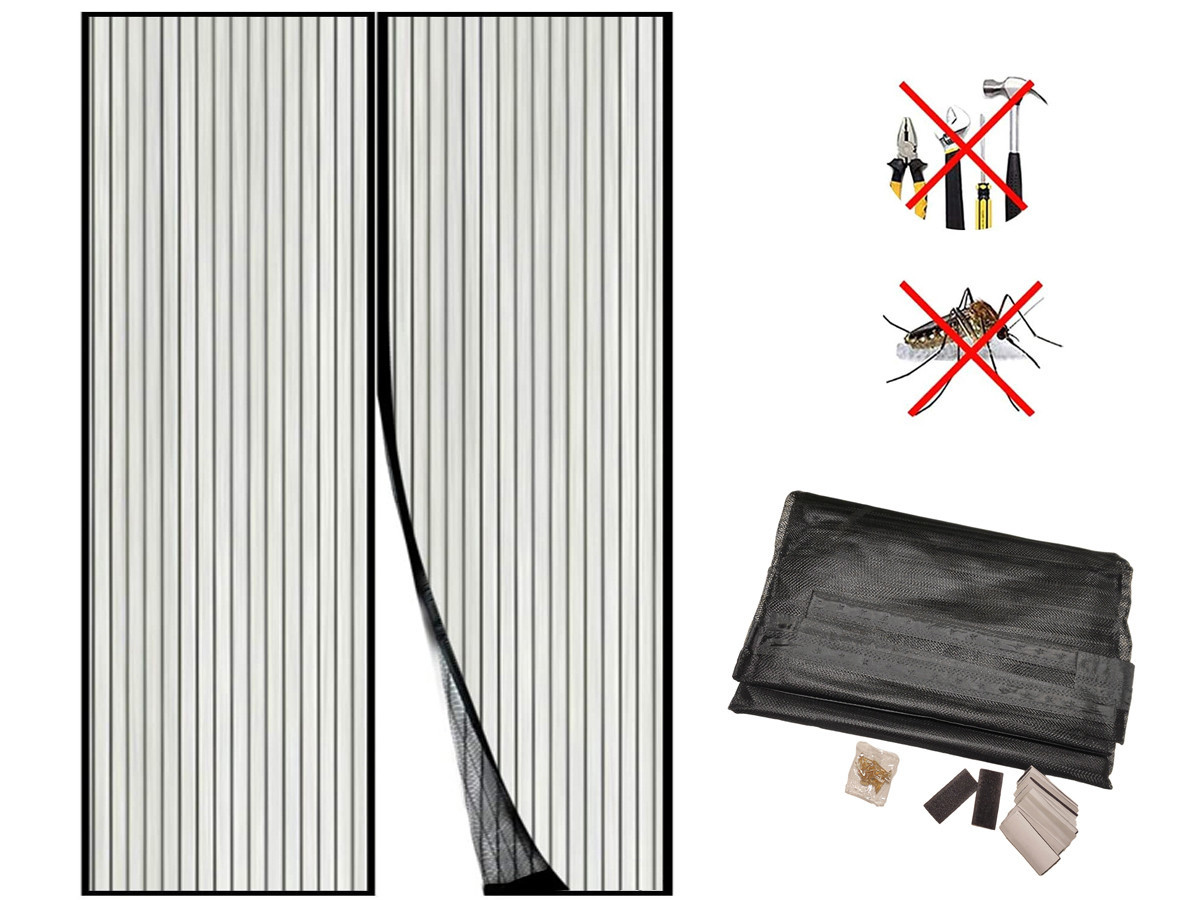 Zanzariera magnetica Strip per porte e finestre contro mosche e zanz –