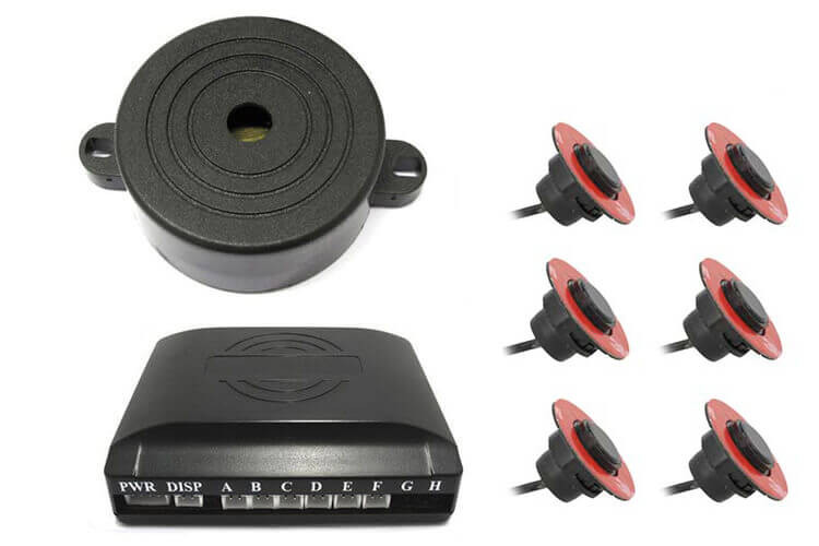 CARALL Kit 6 Sensori di Parcheggio OEM Posteriori Staccabile 16mm