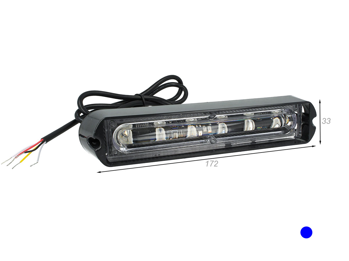 gazechimp Strobo Lampeggiante Stroboscopiche Flash Emergenza 240 LED Tetto Magentico Auto Blu 