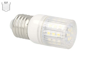Lampadina LED E27 12V 24V 4W Luce Caldo 27 SMD 5050 Per Officina e Pannello Fotovoltaico Solare